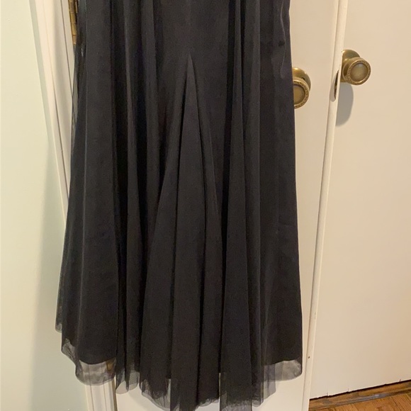 BCBG Corset Top, Tulle Gown, Navy Blue - Picture 6 of 10